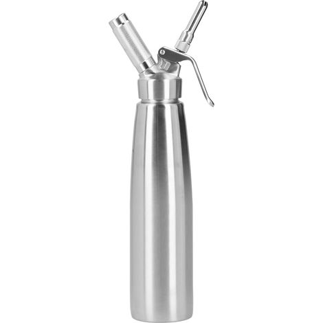 Pistolet à crème en acier inoxydable 304, mousseur à crème fouettée, pistolet décorateur de crème, pistolet à mousse à air comprimé, flacon de crème, 1000 ml (1/5)