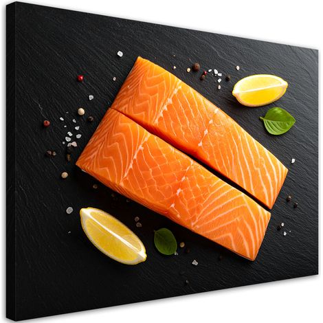 Wandbild Lachs Fisch Natur 60x40 cm (1/5)
