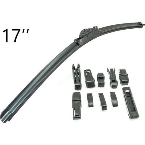 Spazzola tergicristallo 17'' universale auto 10 attacchi 425mm (1/4)