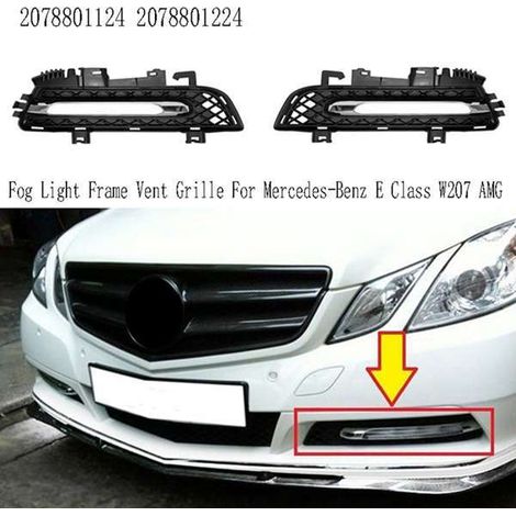 1 pair of 2078801124 2078801224 fog light grille covers for Mercedes-Benz C-Class (1/4)