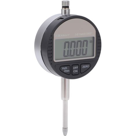 Indicateur numérique digital 0,01mm/0,0005in 0-25,4mm/1in sonde alliage affichage LCD, indicateur à cadran électronique ABS pour laboratoire (1/5)