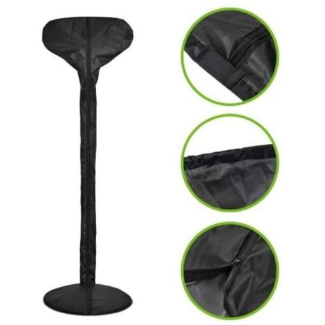 FENOPLASTICANoir - 180x52 cm - Housse anti-poussière pour chauffage tout compris - Imperméable/zippé/anti-exposition (1/2)