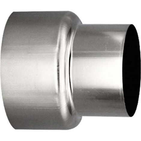 Raccord réducteur de conduit de cheminée en acier inoxydable Ø 80 mm / Ø 60 mm (1 pièce) (1/4)