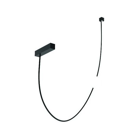 Plafonnier LED 18W Noir Mat ZAMBELIS FS - Blanc chaud - 3000K