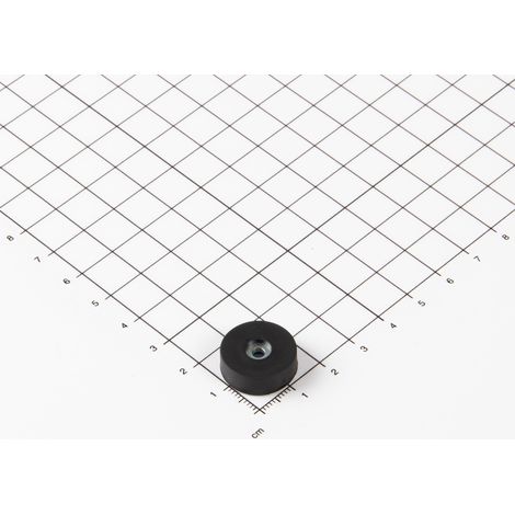 Magna-C Gummiertes Magnetsystem Ø18x6mm mit zylindrischer Senkung (1/4)