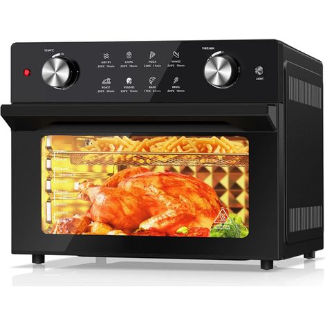 Mini four à convection 30L – Cuisson à air chaud 360° – Température 100-230°C – Éclairage intérieur – 4 niveaux de cuisson