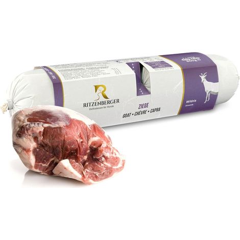 Carne di capra con pastinaca e mela cotogna panini doppi (2x400g) cibo umido per cani e gatti Ritzenberger (1/3)