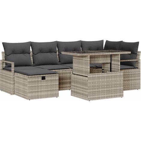 Maison Exclusive - Ensemble de canapé de jardin 11 pc polyrotin (1/5)