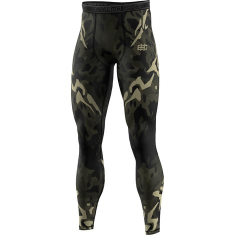 Leggings de sport Jungle Panther pour homme, taille L, noirs