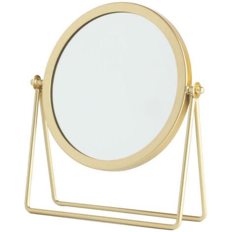 Miroir grossissant sur pied，Or (1/5)