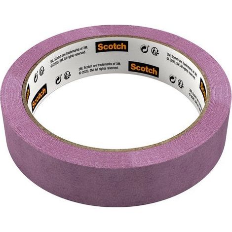Cinta de enmascarar para superficies delicadas, SCOTCH, l.24 mm x L.41 m SCOTCH
