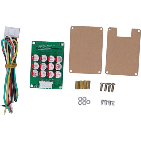 Équilibreur actif de batterie 4S (avec faisceau de câbles), carte d'équilibrage de batterie au lithium, convient aux cellules ternaires/lithium fer phosphate, plage de tension 1,8 V-4,5 V, avec boîtie