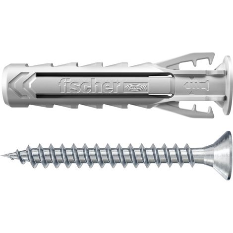 Cheville à expansion Fischer avec vis SX PLUS 8X40 S Nylon