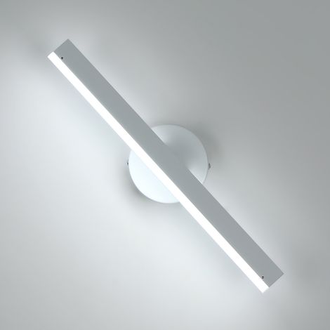 Modern LED Wall Light White 12W Adjustable Cool White (1/5)