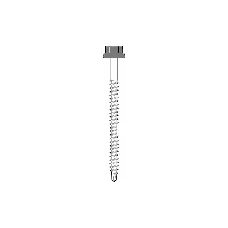 Zacrovis bois 6.5x100 ETANCO - Tête ral 7037 gris poussière - 100 pièces - 551226321