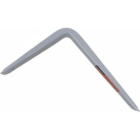 Staffe angolari per mensole 2 pezzi staffa reggimensola ad angolo 200x150x30 mm bianco (1/4)
