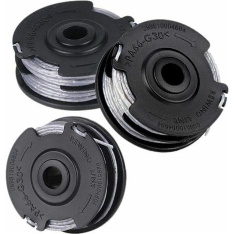 UlisemLotto di 3 bobine per decespugliatore Bosch Art. 24 27 30 30-36 Li 18 M 1,65 mm (1/4)