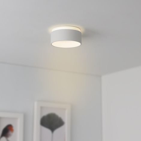 Einbaustrahler Rahmen rund indirektes Licht - Farbe: Weiß - LED Leuchtmittel: GU10 5W warmweiß (1/5)