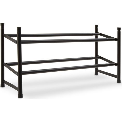 Interiors By Premier Minimal Two Tier Shoe Rack, Functional Shoe Drawer Organizer For Bedroom, Robust Shoe Rack For Livingroom (1/5)