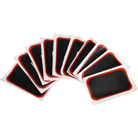 Jeffergarden Lot de 10 rustines de réparation universelles pour pneus radiaux 80 x 130 mm pour voitures et motos