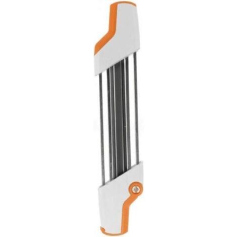 Affûteur de chaîne de tronçonneuse 2 en 1 en métal accès facile 3/8 "P 4.0mm remplacement de chaîne blanc