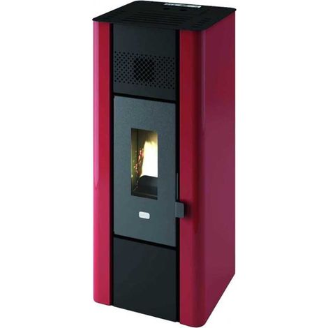 Estufa de pellet Punto Fuoco Minni 6,3Kw Rojo