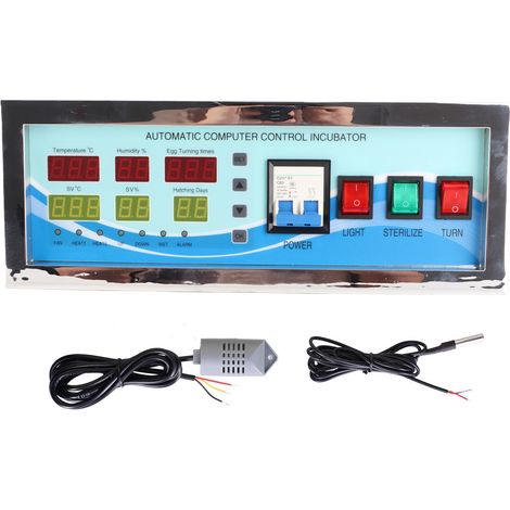 Incubateur automatique pour œufs de volaille XM-18G avec capteur de température et d'humidité (poulets, oies, canards) - 220 V (1/5)