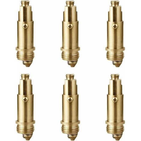 6 PièCes Bouchon De Vidange Noyau Rebondissant-Bassin Pop-Up Boulon à Ressort En Laiton-Adapté à La Plupart Des Bouchons De Vidange De Bassin De Baignoire D'éVier (1/5)