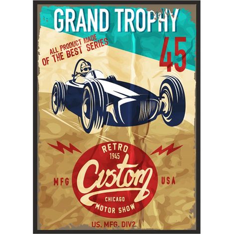 BILDPOSTER IM RAHMEN 33x43 cm Garaż Race P1856 (1/4)