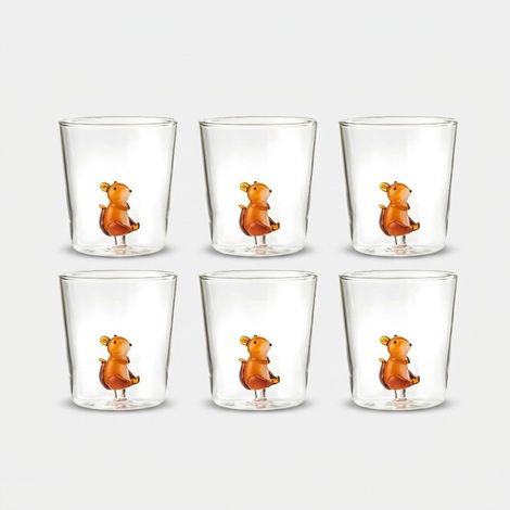 Lot de 6 verres artisanaux en verre Made in Italy Cioppi (1/2)