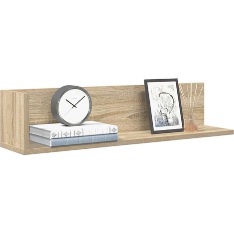 Wandregale 2 Stk. Sonoma-Eiche 75x16,5x16,5 cm Holzwerkstoff
