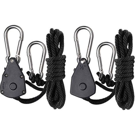 2 pièces poulies réglables de 1,8 pouces, poulies en plastique de corde de suspension de corde d'escalade (1/3)