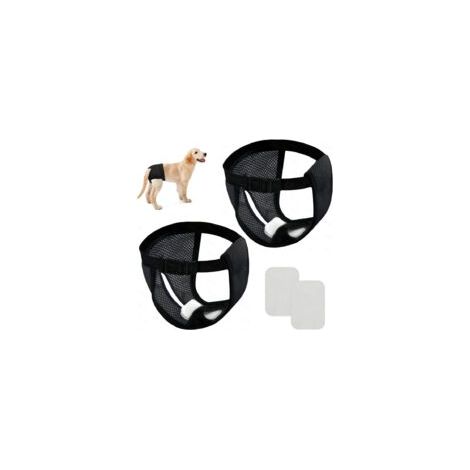 Lot de 2 Culottes pour Chien en Chaleur, Protection Hygiénique Femelle, Pantalon Lavable (1/5)