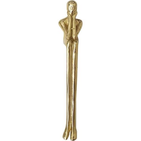 Poignées de porte en laiton doré, forme penseur, tiroir, porte (1/5)
