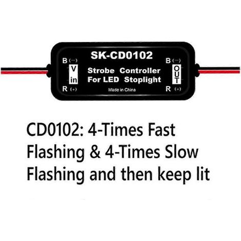 Module de clignotant stroboscopique pour feu stop LED de voiture, lampe de feu stop LED 12V-16V.