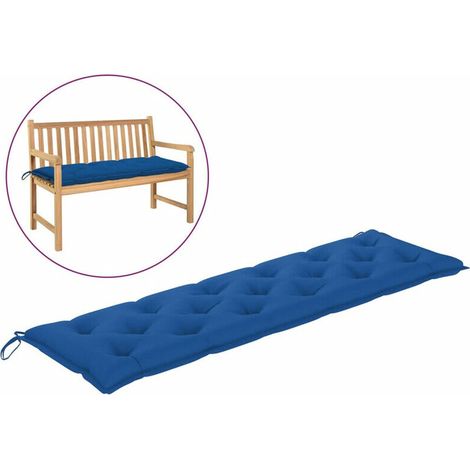 Green Mobility-Coussin de banc de jardin Bleu 180x50x7 cm Tissu (1/5)