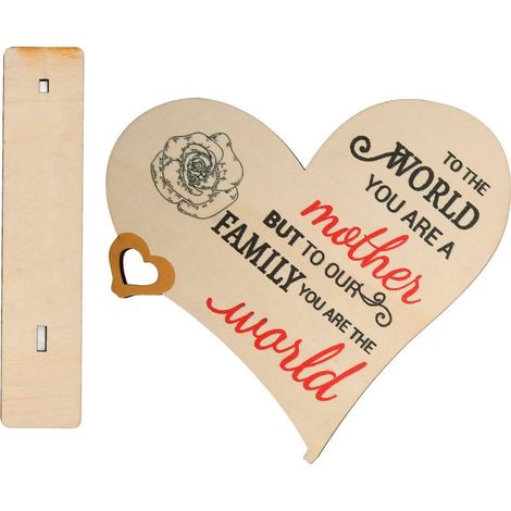 Holzornamente zum Muttertag – Exquisite Holzdekoration zur Auferstehung – Muttertagsgeschenk – Wohnaccessoires B27 (1/5)