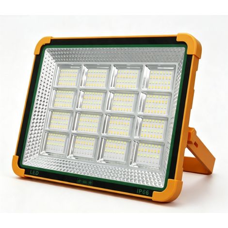Lampe solaire portable rechargeable 9000 W - Éclairage d'urgence extérieur à LED 280 mm × 260 mm - Utilise une diode 2835 - Étanchéité IP65 (1/5)