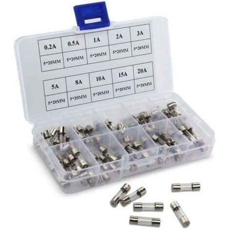 Car Fuse Kit, 120pcs Car/RV/Truck/Motorcycle Fuses (5A, 10A, 15A, 20A, 25A, 30A) - 20 Pieces in One Specification (1/4)