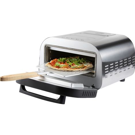 Horno de pizza eléctrico - DOMO - Genius DO9177PZ - Piedra refractaria de 32 cm - Temperatura hasta 450°C - 6 programas (1/5)