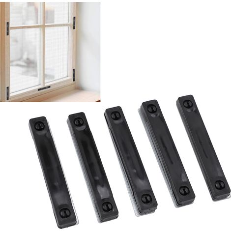 [Clips magnéticos para ventanas] 10 clips magnéticos para ventanas, fácil instalación, cierre magnético fuerte, soporte para ventanas (1/5)