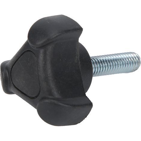 5 Pièces Bouton de Réglage Plastique Triangle Poignée de Verrouillage M6 25mm à Serrage Manuel