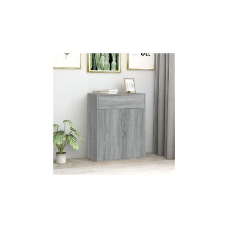Buffet Sonoma gris 60x30x75 Bois d'ingénierie (1/5)