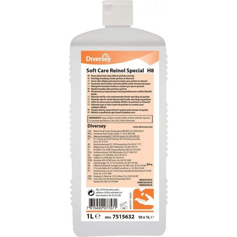 Pelle Cleanser Soft Care Reinol Liquid H8, 1L (A 10)