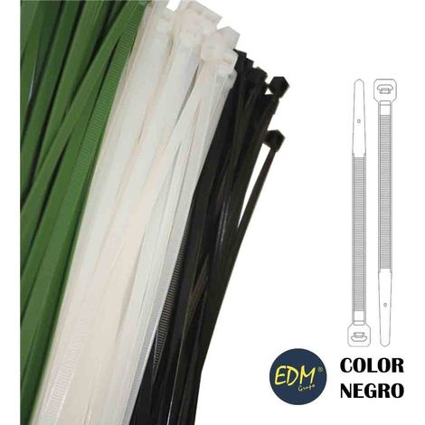 Fascette nere 100x2,5 mm (sacchetto da 100 unità) Nylon di alta qualità