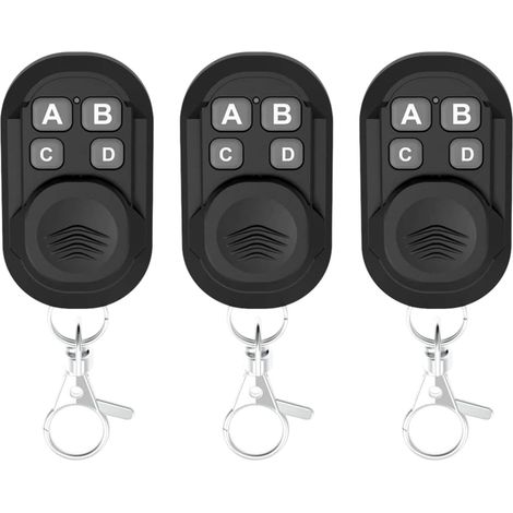 3er-Pack universelle kabellose Garagentor-Fernbedienung 433 MHz