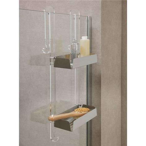 STILHAUS Cestino Portaoggetti Da Appoggio In Plexiglass Per Box Doccia