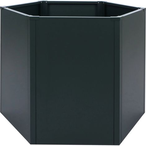 Fioriera rialzata per orto 460 L design moderno 100 x 88 x 77 cm acciaio zincato verde 040008902