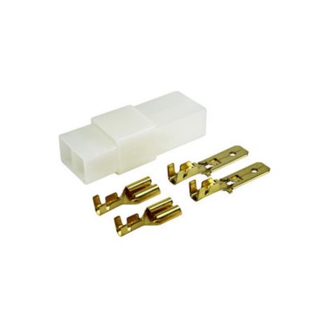 Anschlussbox 2-Wege-Faston-Klemmen 6,3mm (Blister)