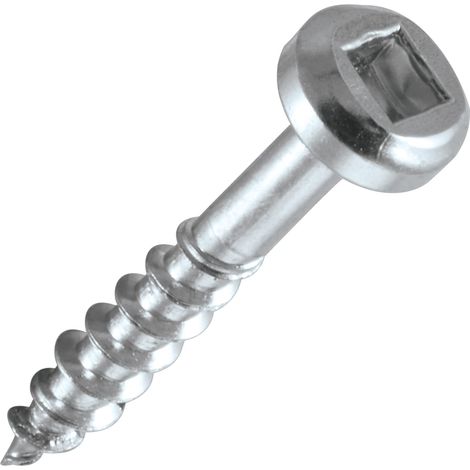 Trend Vite per fori tascabili grossolana n.7 x 25 mm, viti per legno autofilettanti con attacco quadrato a filettatura grossa utilizzate con maschere per fori tascabili, PH/7X25/500C, Confezione da 50